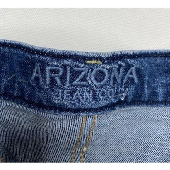 Juniors ARIZONA Highest Rise MoM Denim Ripped Distressed Jeans Sz 1 - Picture 5 of 10